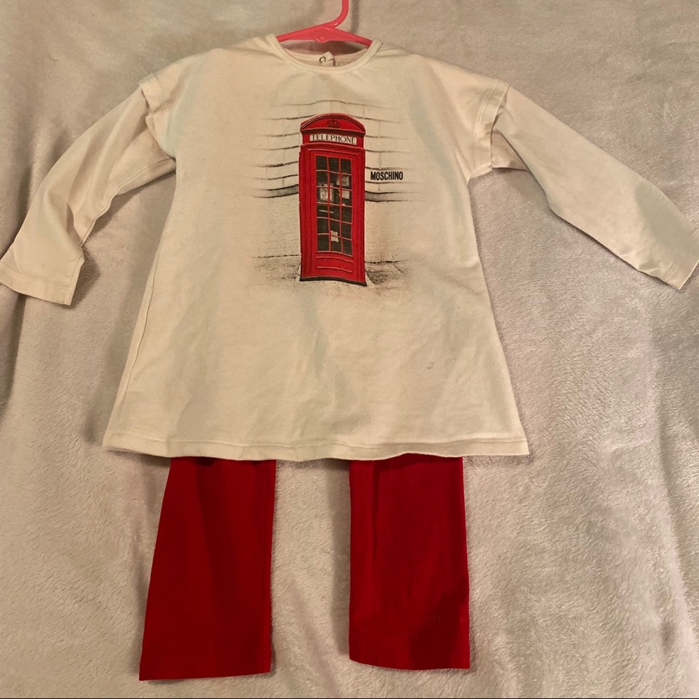 AUTHENTIC Moschino Shirt & Pants Set. Size 2T